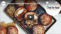 vegan pumpernickel bagel bombs (back to school breakfast series