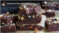 Healthy No-Bake BROWNIES (Vegan, Gluten Free) - Hot Chocolate H