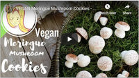 VEGAN Meringue Mushroom Cookies - Perfect for the Holidays