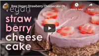 Raw Vegan Strawberry Cheesecake (No Bake)