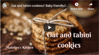 Oat and tahini cookies\/\/ Baby friendly\/\/ VEGAN