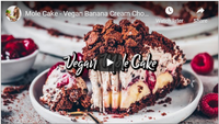 Mole Cake - Vegan Banana Cream Chocolate Cake * Recipe