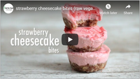 strawberry cheesecake bites (raw vegan) | hot for food