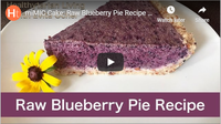 miMIC Cake: Raw Blueberry Pie Recipe (whole food vegan, oil-fre