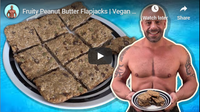 Fruity Peanut Butter Flapjacks | Vegan Recipe