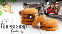Vegan Gingersnap Cookies with Kaija