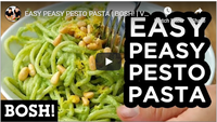 EASY PEASY PESTO PASTA | BOSH! | VEGAN RECIPE
