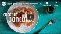 vegan gluten-free coconut pancakes | hot for food