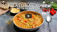 THE DOCTOR&#039;S KITCHEN SEASONAL SOUP WITH RED PESTO! 
