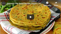 Avocado Flat Bread Recipe (Vegan) | Plant-based Flat Bread Reci