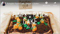 Pumpkin Patch Cake | Vegan + Gluten-Free Halloween Recipe