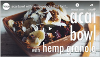 acai bowl with hemp granola | hot for food