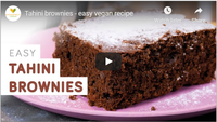 Tahini brownies - easy vegan recipe