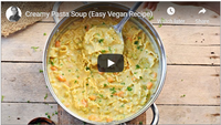 Creamy Pasta Soup (Easy Vegan Recipe)