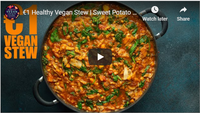 \u20ac1 Healthy Vegan Stew | Sweet Potato and Spinach | The Happy Pe