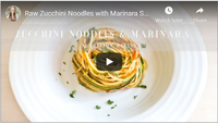 Raw Zucchini Noodles with Marinara Sauce | Vegan, Paleo