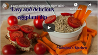 Easy and delicious eggplant dip\/\/ Oil free\/\/ VEGAN