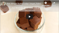 Raw Almond Butter Fudge | Vegan, Paleo
