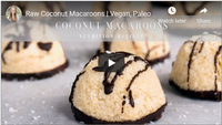 Raw Coconut Macaroons | Vegan, Paleo