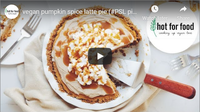 vegan pumpkin spice latte pie (#PSL pie) | hot for food