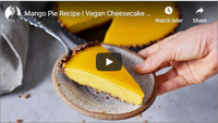 Mango Pie Recipe | Vegan Cheesecake Jelly Tart