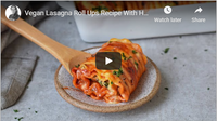 Vegan Lasagna Roll Ups Recipe With Hummus &amp; Spinach