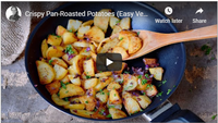 Crispy Pan-Roasted Potatoes (Easy Vegan Recipe)