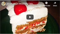Simple Vegan Strawberry Cake