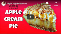 Vegan Apple Cream Pie