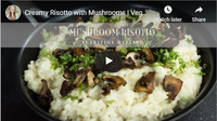 Creamy Risotto with Mushrooms | Vegan, Gluten-Free