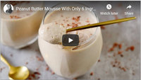 Peanut Butter Mousse With Only 6 Ingredients (Vegan, Easy)