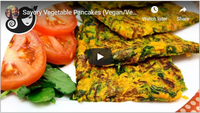 Savory Vegetable Pancakes (Vegan\/Vegetarian + Gluten-free + Egg