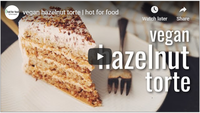 vegan hazelnut torte | hot for food