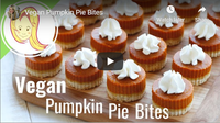 Vegan Pumpkin Pie Bites