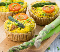 VEGAN QUICHE WITH ASPARAGUS AND TOMATOES