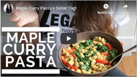 Maple Curry Pasta + Sister Tag!
