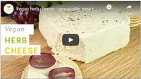 Vegan herb cheese - spreadable, easy to make, nutritious and he