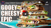 Easy CHEESY Quesadillas | Epic OIL FREE VEGAN RECIPE