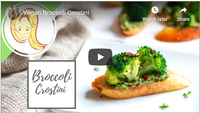 Vegan Broccoli Crostini