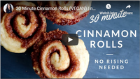 30 Minute Cinnamon Rolls (VEGAN) | no rising required!