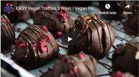 EASY Vegan Truffles 3 Ways | Vegan Recipe - EDIBLE PRESENTS 202