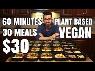 30 Meals for $30 in 60 minutes || Plant Based Vegan Meal Prep || Steph &amp; Adam